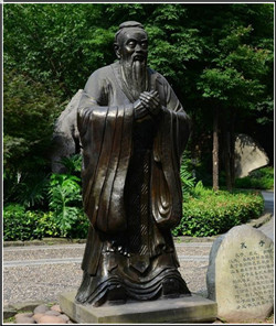 2米鑄銅孔子像