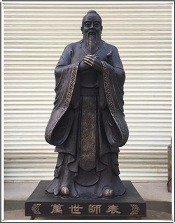 1.8米鑄銅孔子像